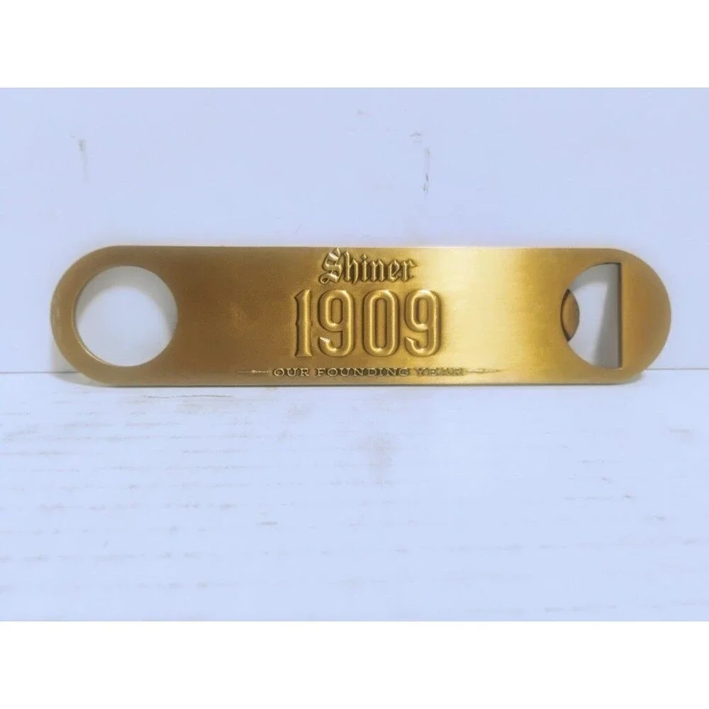 SHINER GOLD 1909 FOUNDING YEAR 7” METAL BOTTLE OPENER